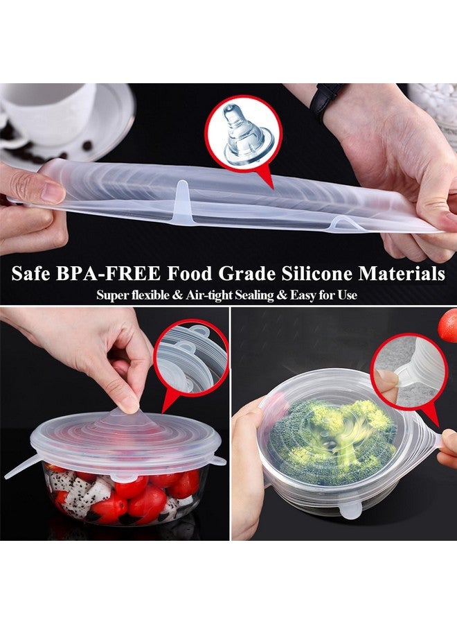 Adpartner Silicone Can Lids (10 Pack, 2.6'' Diameter), Reusable Stretch Lids for Pet Food Cans, Yogurt Jars & Mason Jars - Image 4