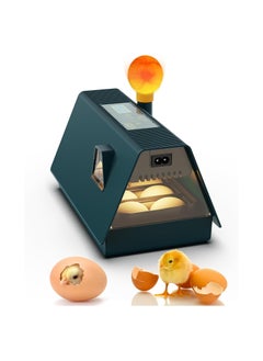 Egg Incubator, Incubators for 10 Hatching Eggs, With Automatic Egg Turning, Humidity and Temperature Control, Come with Egg Candler Incubator for Chicken Eggs Quail Duck, with LED light