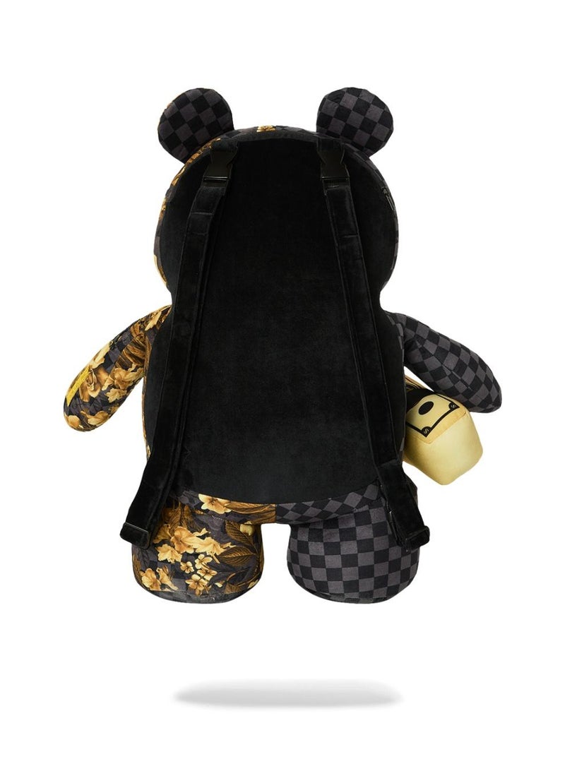 SPRAYGROUND GOLD FLORAL REMIX MONEYBEAR BACKPACK - Image 4