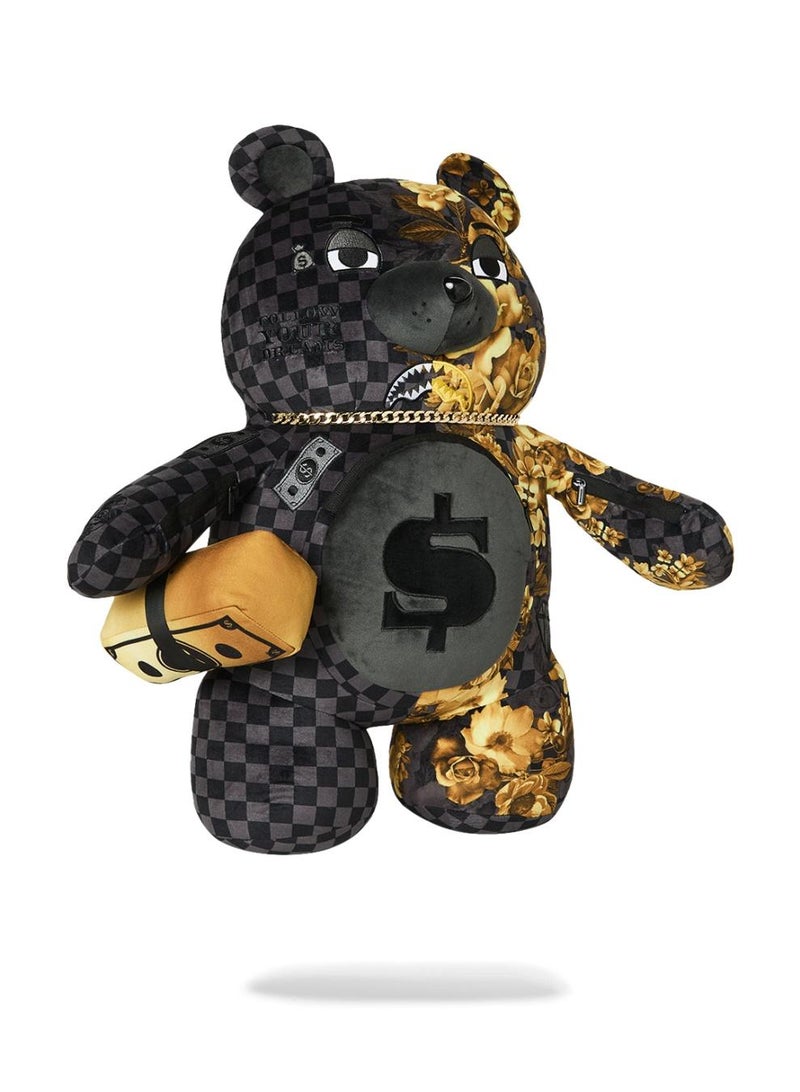 SPRAYGROUND GOLD FLORAL REMIX MONEYBEAR BACKPACK - Image 2