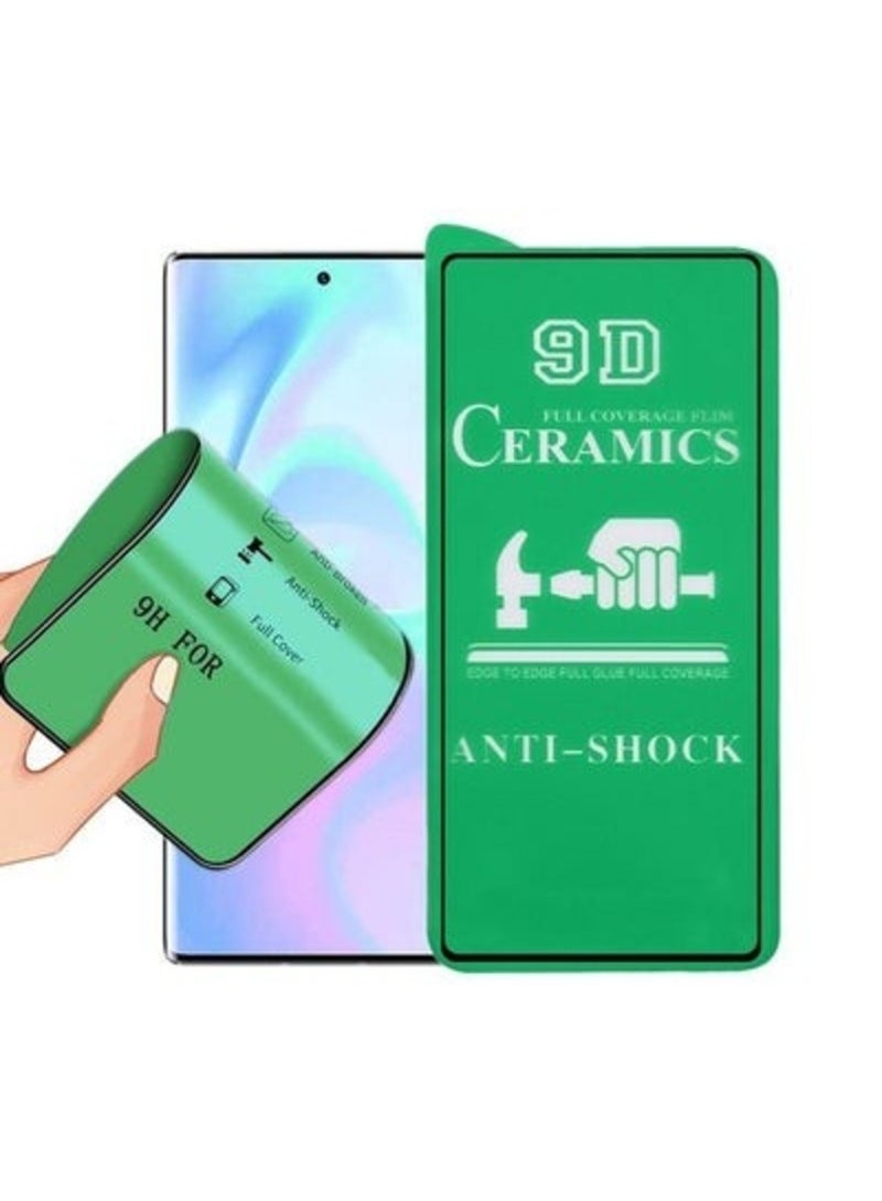 غشاء سيراميك لهاتف سامسونج جالكسي S25 ألترا واقي شاشة مضاد للتوهج ومضاد لبصمات الأصابع بتقنية اللمس ثلاثي الأبعاد، سطح غير لامع غشاء نانو سيراميك لهاتف جالكسي S25 ألترا شفاف/أسود