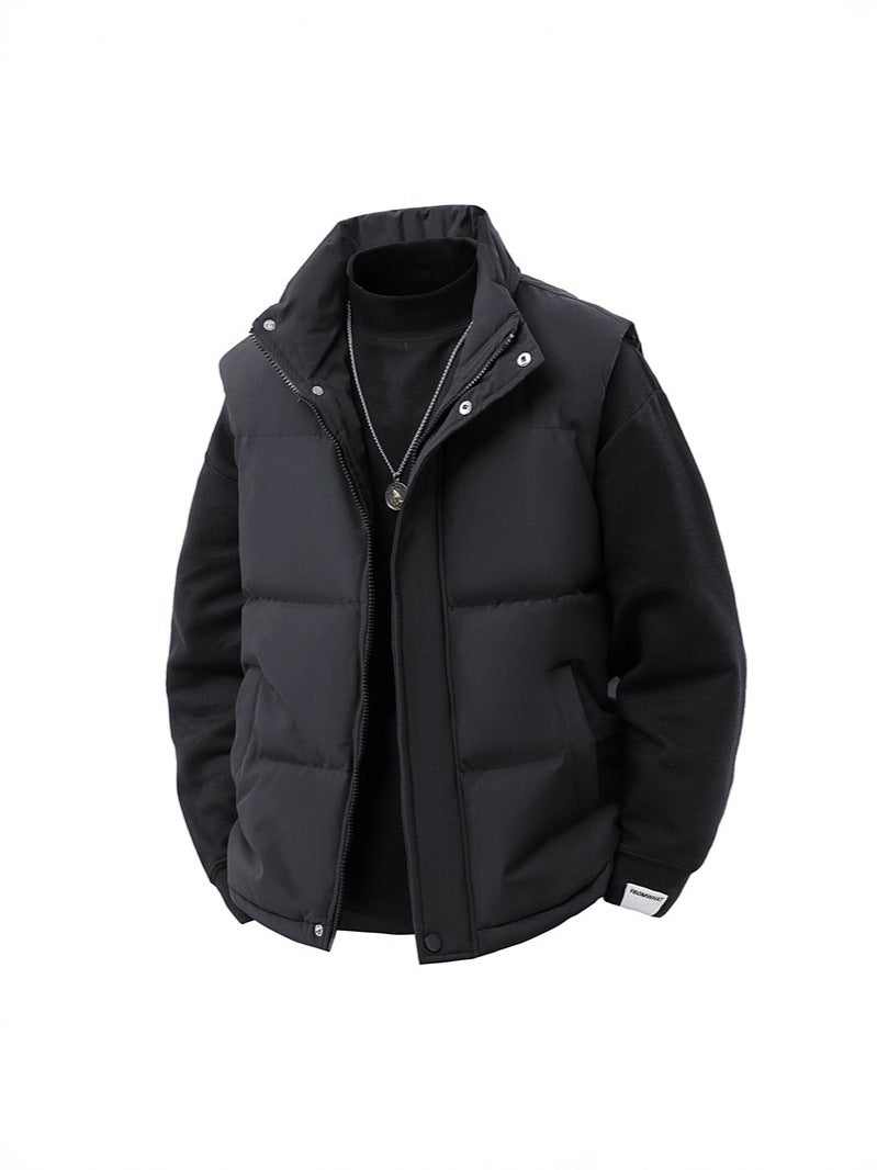 Plus-Size Vest New Style Men'S Winter Loose Cotton Jacket Trendy Couple Style Thickened Warm Vest Jacket For Men - Image 4