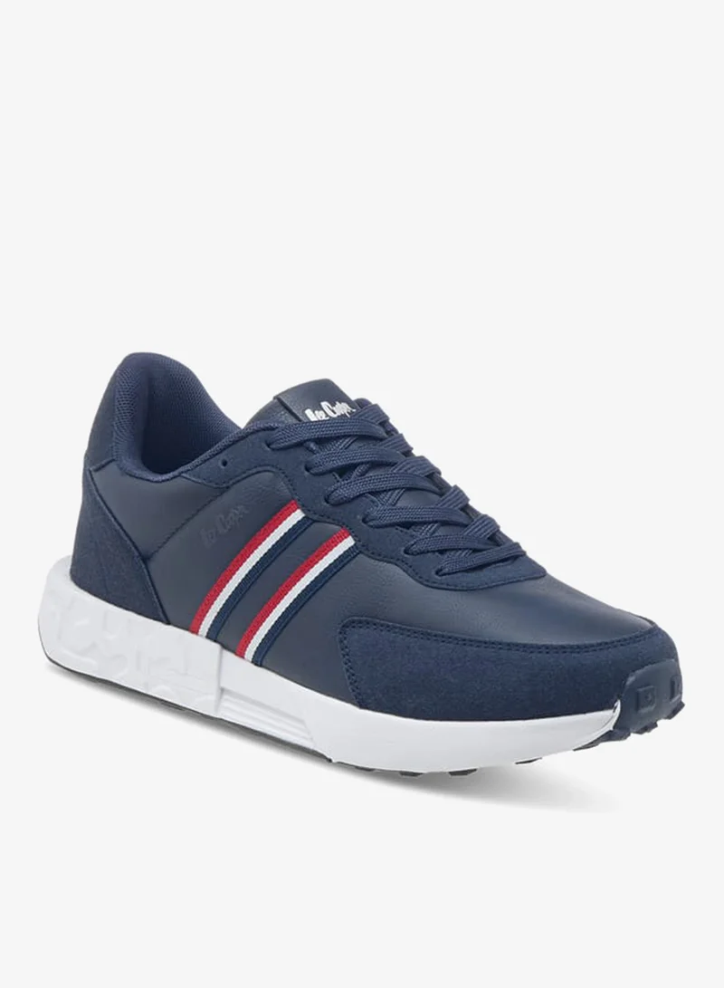 Lee Cooper Men's Panelled Sneakers with Lace-Up Closure