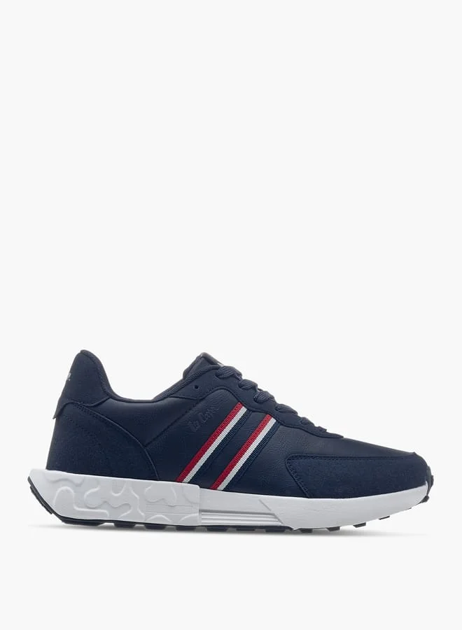 Lee Cooper Men's Panelled Sneakers with Lace-Up Closure