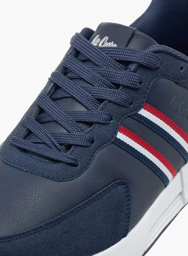 Lee Cooper Men's Panelled Sneakers with Lace-Up Closure
