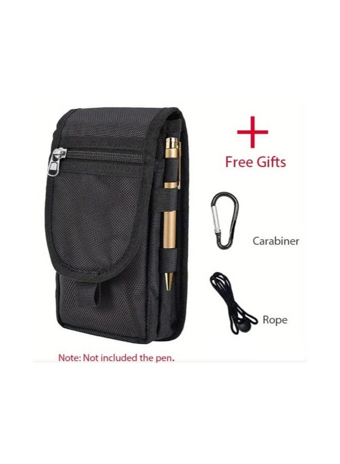 Large Capacity Men's Wallet With Iphone Pouch, Multi Compartment Cards - Image 3