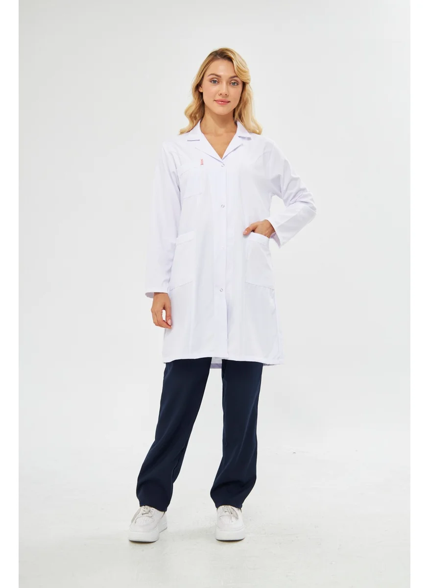 Mervem Work Apron Alpaca Women's White