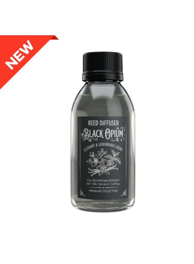 عطر بلاك اوبيام مركز 100 مل زجاجة لإعادة الملء (Refill) لكل الفواحات - رائحة تدوم للمنزل والسيارة - آمن صحياً. - Image 1