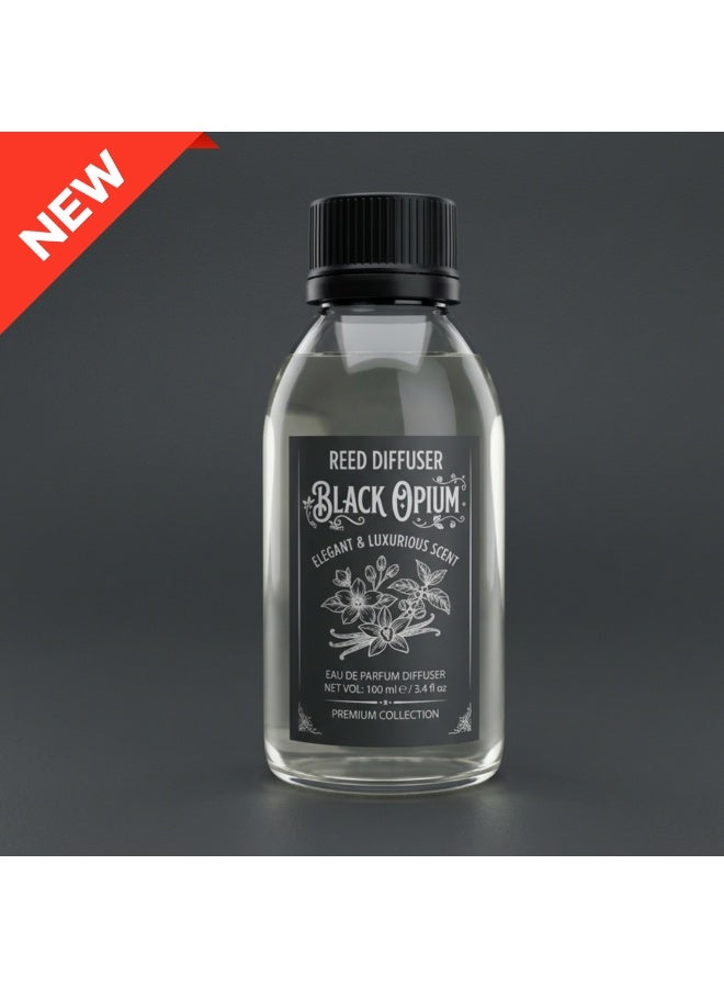 Black Opium Perfume Concentrate 100ml Bottle for Refilling (Refill) for all diffusers- Long-lasting scent for home and car - Health-safe. - Image 1