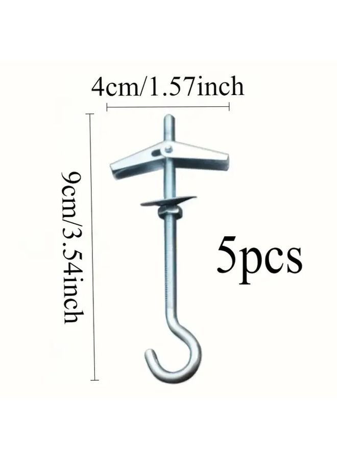 5pcs Heavy Duty Metal Spring Toggle Wing Anchors For Ceiling Wall Concrete - Image 1