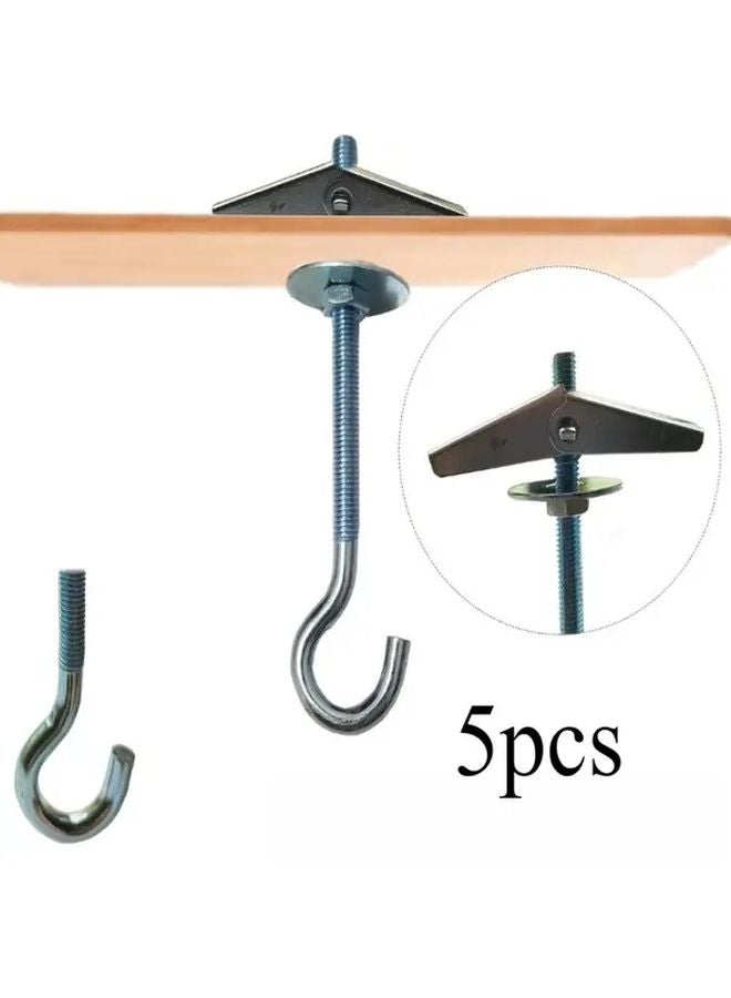 5pcs Heavy Duty Metal Spring Toggle Wing Anchors For Ceiling Wall Concrete - Image 2