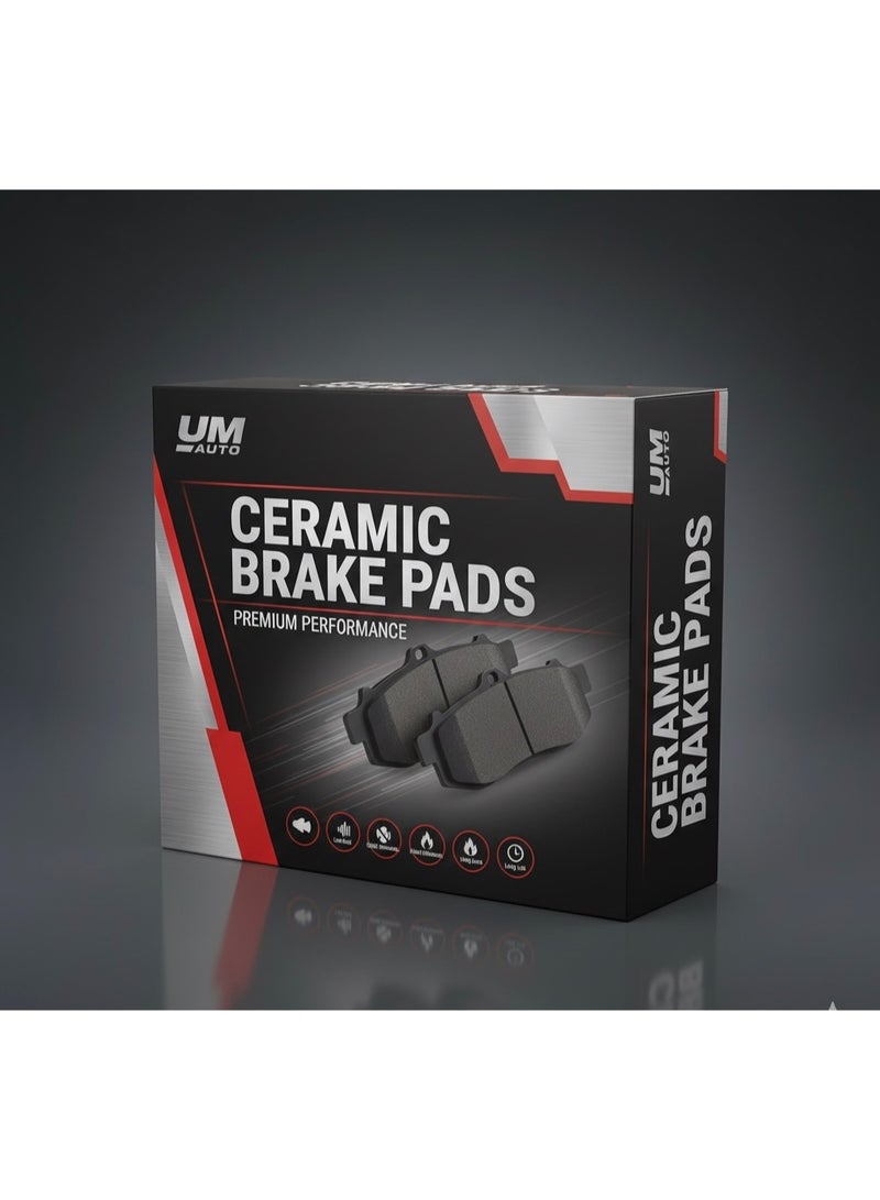 LEXUS Front + Rear Ceramic Brake Pad Set Fits Lexus LS460 (07-17) LS500/LS500h (18-20) LS600h (08-16) - Image 2