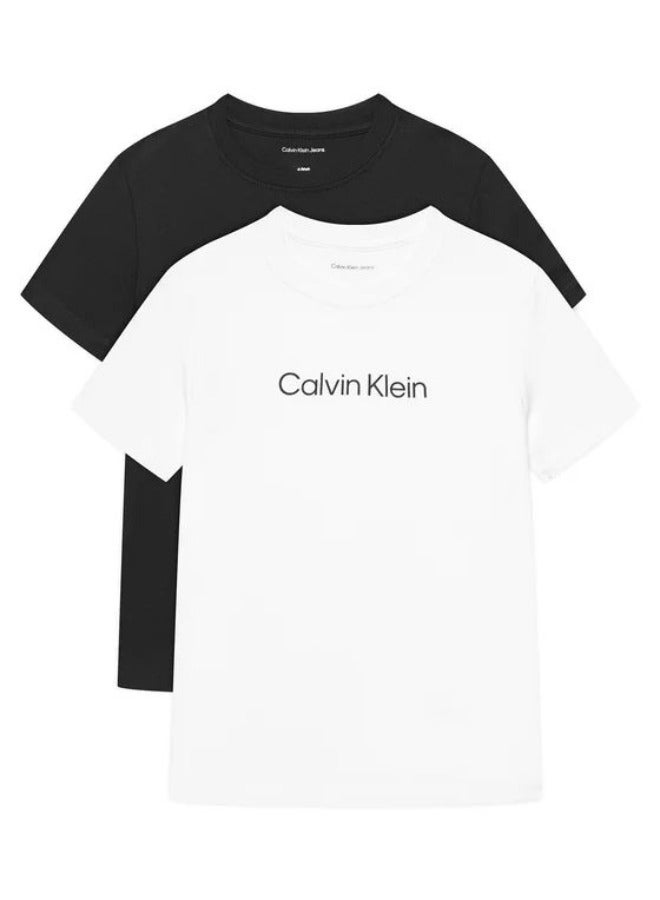 كالفن كلاين جينز تيشيرتات أطفال قطعتين للمؤسسات - Image 1