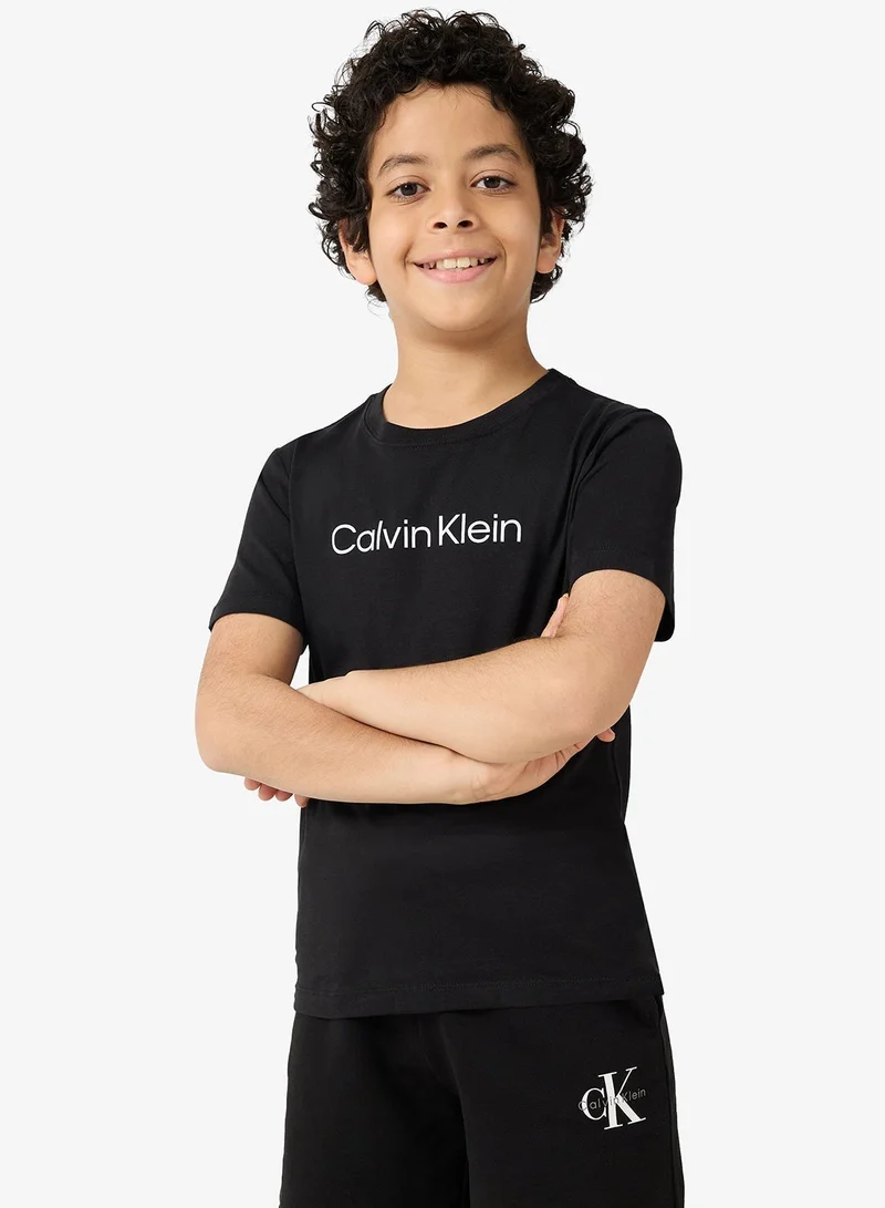 كالفن كلاين جينز تيشيرتات أطفال قطعتين للمؤسسات
