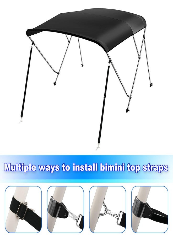 COSMOS أحزمة قمة قارب بيميني 2 قطعة من كوزموس قابلة للتعديل أحزمة قماشية بحرية 30" - 56" أحزمة قارب ثقيلة مع خطاف مزدوج، معدات قماش قارب من الفولاذ المقاوم للصدأ - Image 4