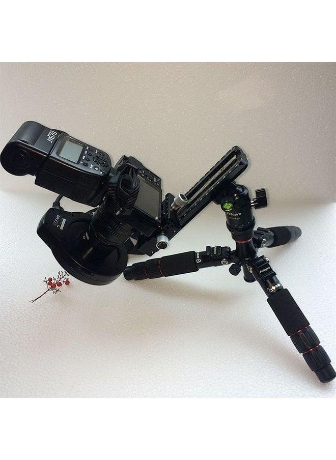Haoge - MFR-180 Macro Focusing Rail Rack Slider for Precision Focus Stacking Stack Nodal Slide Macro Close-up Close Up Photography Built-in Arca Swiss Type Quick Release Clamp and Arca Dovetail Groove - Image 1