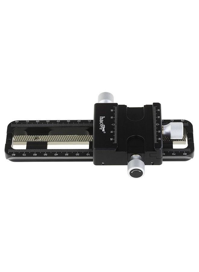 Haoge - MFR-180 Macro Focusing Rail Rack Slider for Precision Focus Stacking Stack Nodal Slide Macro Close-up Close Up Photography Built-in Arca Swiss Type Quick Release Clamp and Arca Dovetail Groove - Image 1