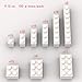 YUJHITP 100 Piece White Bulk Assortment 9 Size White Classic Building Blocks Compatible with Lego A0001 - Image 4