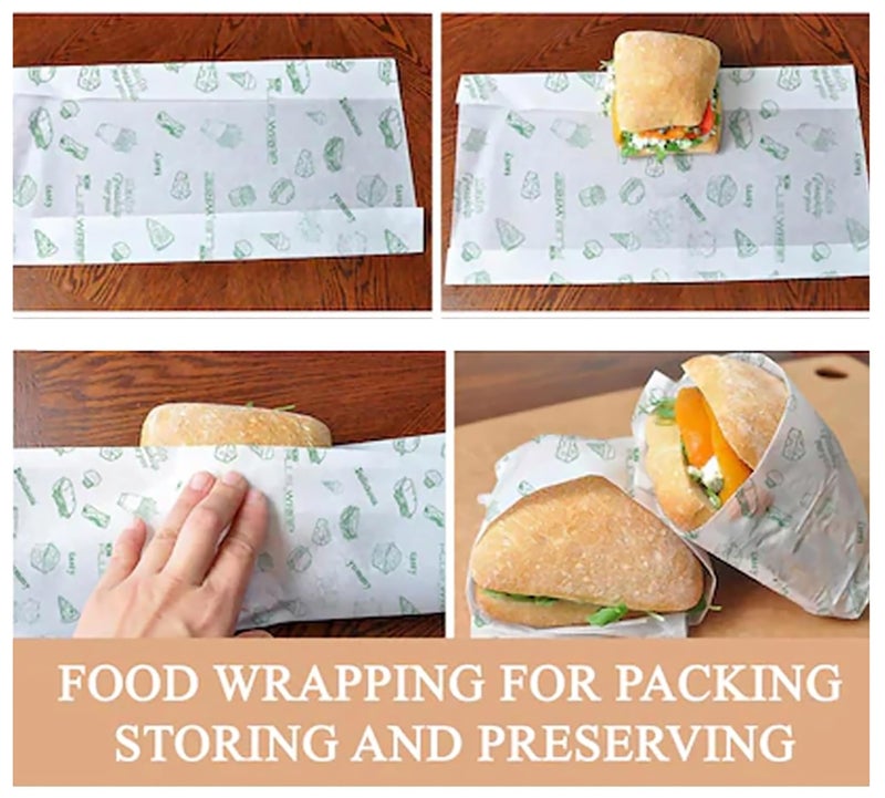 GLUN 50 Meter Food Wrapping Paper Roll – Premium Non-Stick Butter Paper, Re-Heatable & Greaseproof Parchment Paper for Baking, Cooking & Wrapping - Image 3