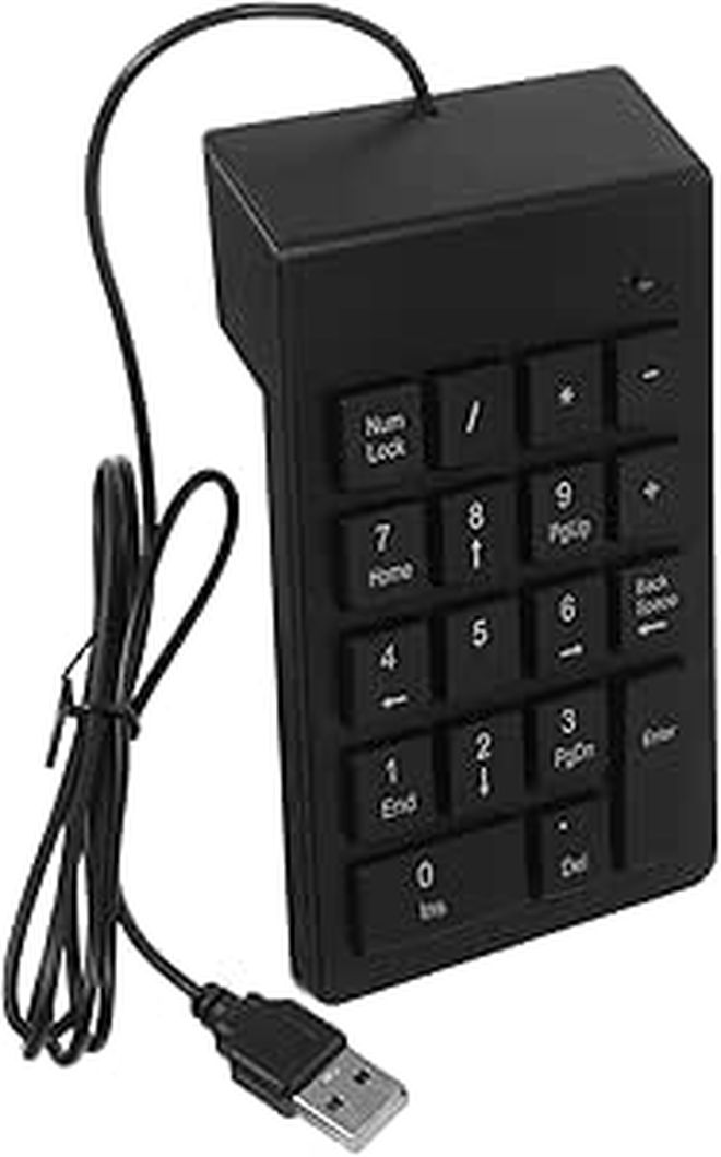 Mechanical Numpad Keyboard 19 Key Number Pad for Laptop USB - Image 1