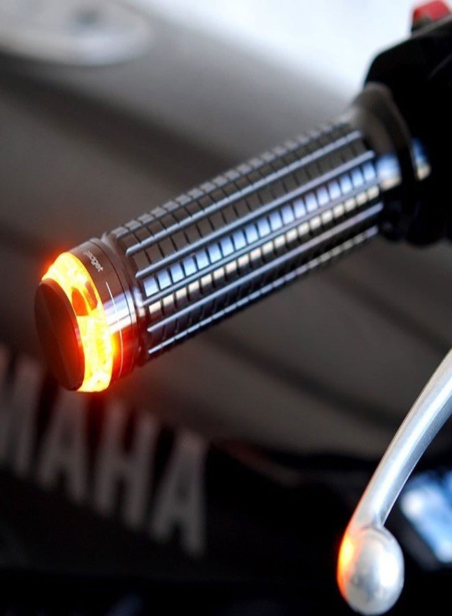 A2D Bike Handlebar End Strobe & Indicator Led Lights Set of 2 For Mahindra Rodeo RZ - Image 3