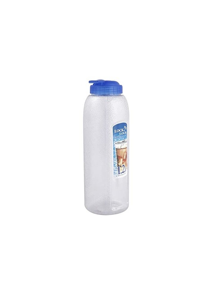 LOCK & LOCK LocknLock Aqua 1.2L BPA-Free Water Bottle with Flip-Top Lid – Durable and Transparent Hydration Jug  - Image 2