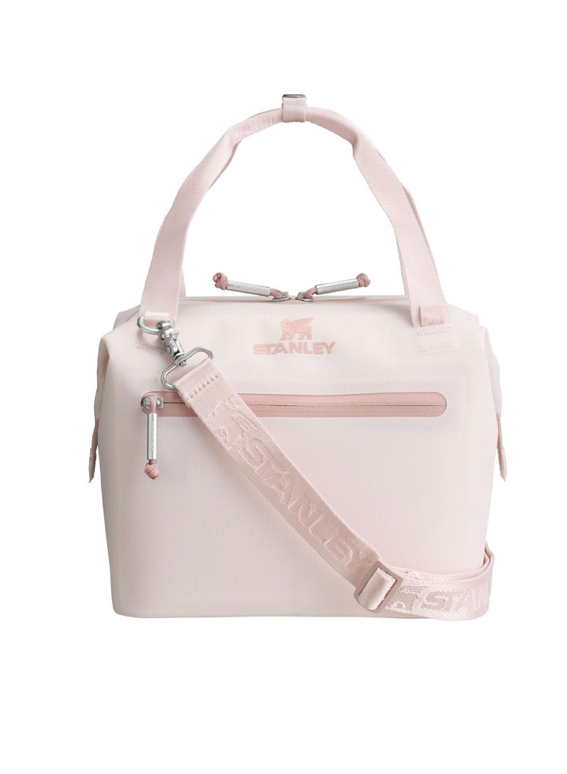 Stanley Cooler Bag, Lightweight BPA Free Lunch Box, Portable And Compact Insulated Travel Bag With Zipper, Airtight Refrigerator Bag With Handle And Strap, (1pc, Light Pink) - Image 1