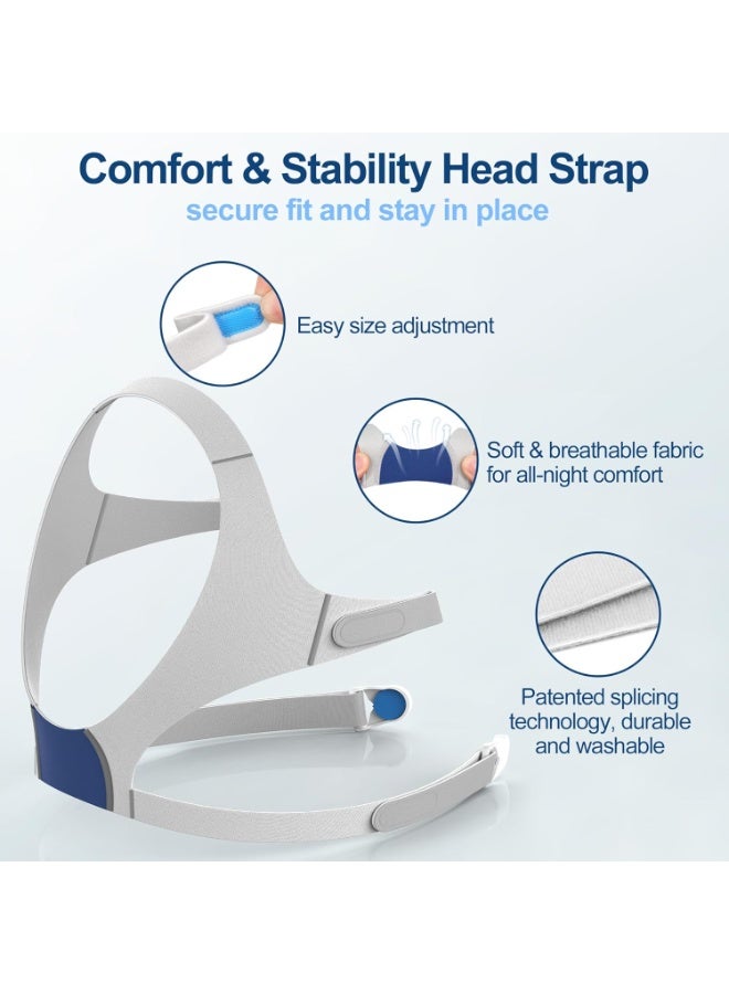 MEDICOLOR Upgraded Supplies for Airfit N20, Includes Head Strap, Frame, Nasal Cushion(L), Softer Nose Touching for Airtouch N20 Users, Secure Seal & Enhanced Comfort CPAP Supplies by MEDICOLOR, Large - Image 3