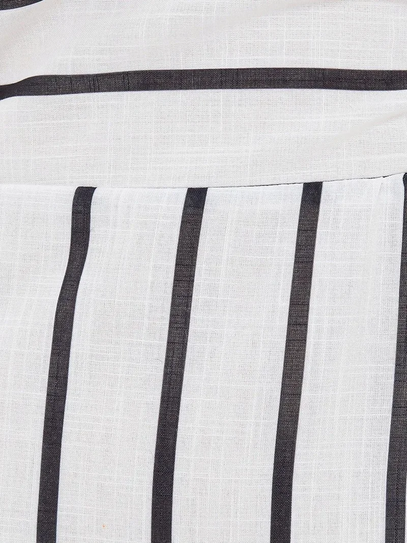 HICCUP Striped Tiered Maxi Dress with Spaghetti-Strap
