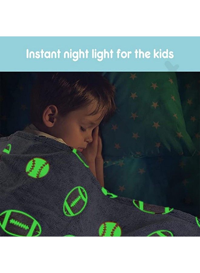 FunBlast Blankets For Kidsglow In The Dark Blanket Cartoon Print Blankets For Kids Light Weight Soft Cozy All Weather Blankets For 110 Years Old Toddlers Baby Boys & Girls (Grey) (Ball) - Image 3