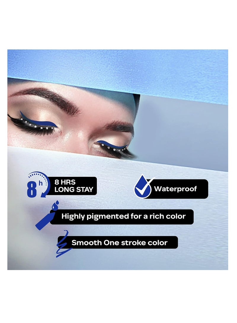 فايسز كندا FACES CANADA Ultime Pro Longwear Eye Pencil أزرق مخضر 12 1.2 جم 8 ساعات يبقى ناعمًا بتمريرة واحدة، لون مكثف يؤتي ثماره، تركيبة ناعمة قابلة للمزج ومقاومة للتلطخ ومقاومة للماء - Image 2