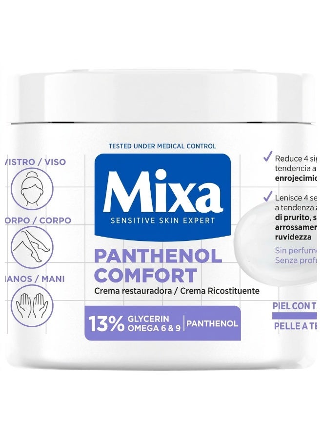 Mixa Panthenol Comfort Cream for Atopic-Prone Skin 400ml - Image 1