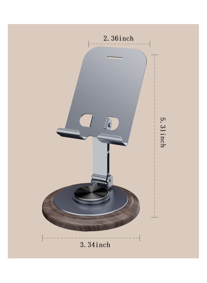 Flushrenic Adjustable Desktop Mobile Phone Holder - 360-degree rotating foldable mobile phone holder, desktop portable mobile phone holder, suitable for home and office use. - Image 2