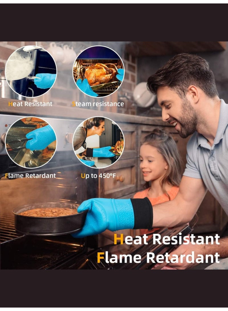 Silicone Heat-Resistant Gloves – Safe Protection and Ultimate Comfort for Cooking & Baking – Multi Colors - Image 3