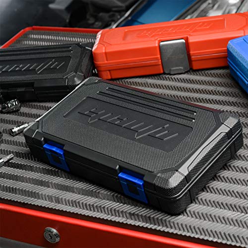 EPAuto 40 Pieces 1/4-Inch & 3/8-Inch Drive Socket Set with 72 Tooth Reversible Ratchet - Image 2