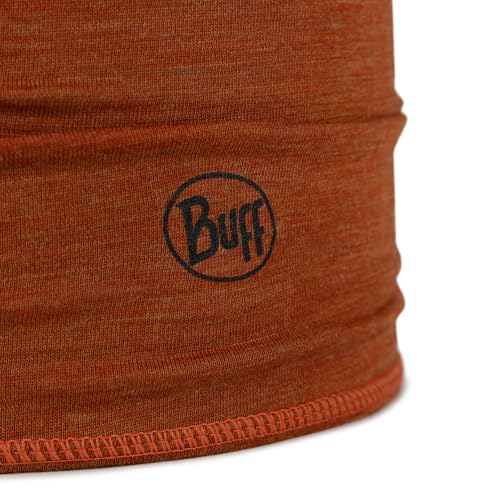 Buff Lightweight Merino Wool Neck Gaiter, 100% Ethically Sourced Wool, Versatile, Temperature Regulating Face Mask, Solid Cinnamon, Adult Size - Image 4
