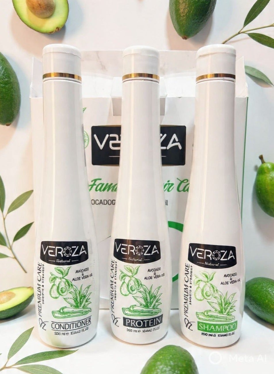 family hair care avocado & aloe vera oil 3*1 ( protein 300 ml + shampoo 300 ml + conditioner 300ml )