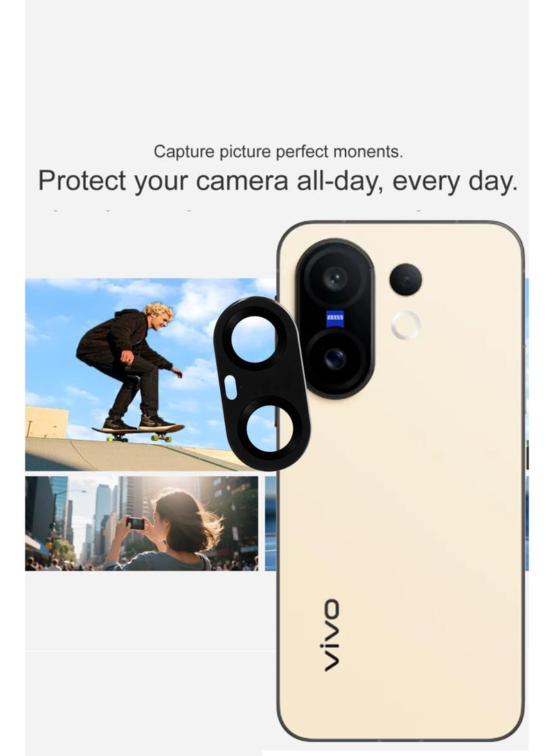 For Vivo X200 FE -  Camera Lens Protector , Scratch-Resistant Ultra-Thin Tempered Glass with Aluminum Edging , High Quality Camera Lens Protector - Image 2