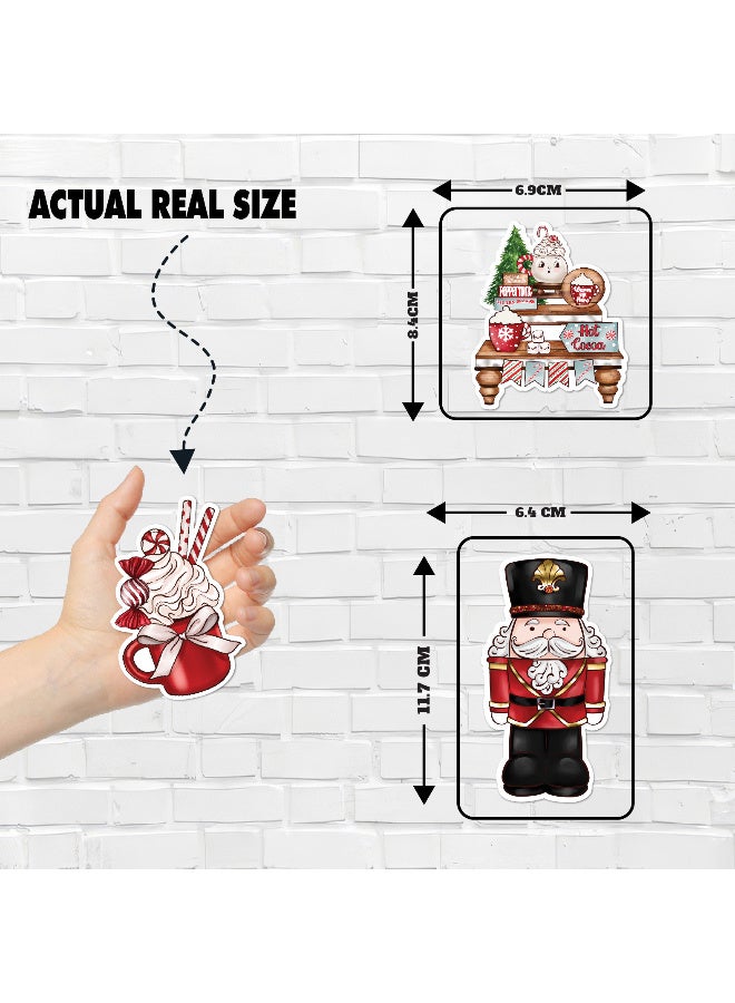 Christmas Fridge Magnets Set of 9 – Festive Decorative Magnets with Santa, Snowflakes, Christmas Trees & Holiday Designs for Refrigerator, Kitchen, and Home Décor, Perfect Seasonal Decorations for a Cozy Christmas Atmosphere - Image 3