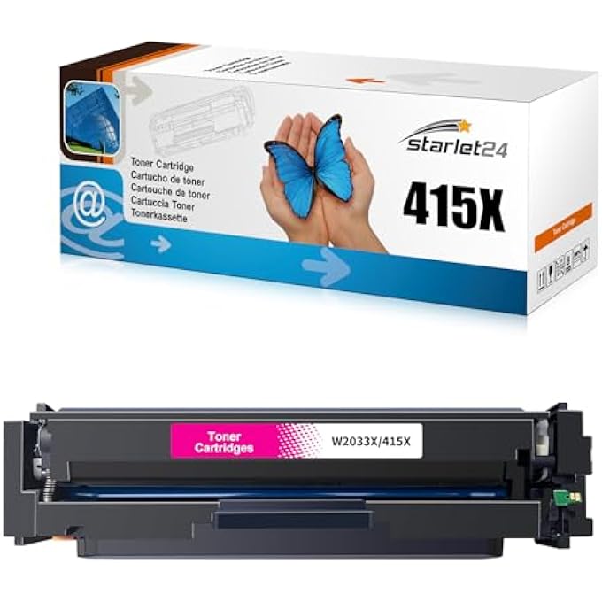 1X 415X MAGENTA COMPATIBLE REPLACES HP 415X MAGENTA TONER W2033X 415X M FOR HP COLOR LASERJET PRO MFP M479FDW M479FNW M454DN M454DW M479 M479DW M479FDN - Image 1