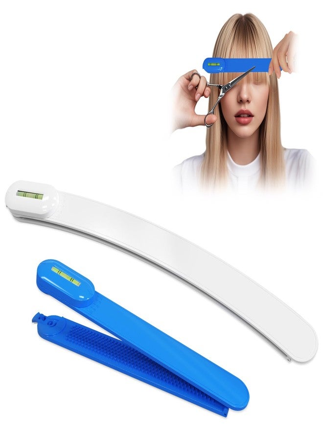 TagRecove Professional Hair Styling Tools: DIY Layering and Trimming Kit with Clips, Guide for Bangs, Layers, Split Ends - Blue - Image 1