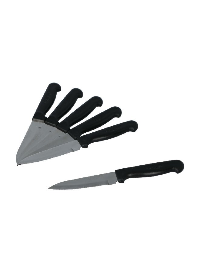بروفيشنال 6 قطع طقم سكاكين طبخ صغير اسود وفضي 4 بوصة 900-4-6S - Image 2