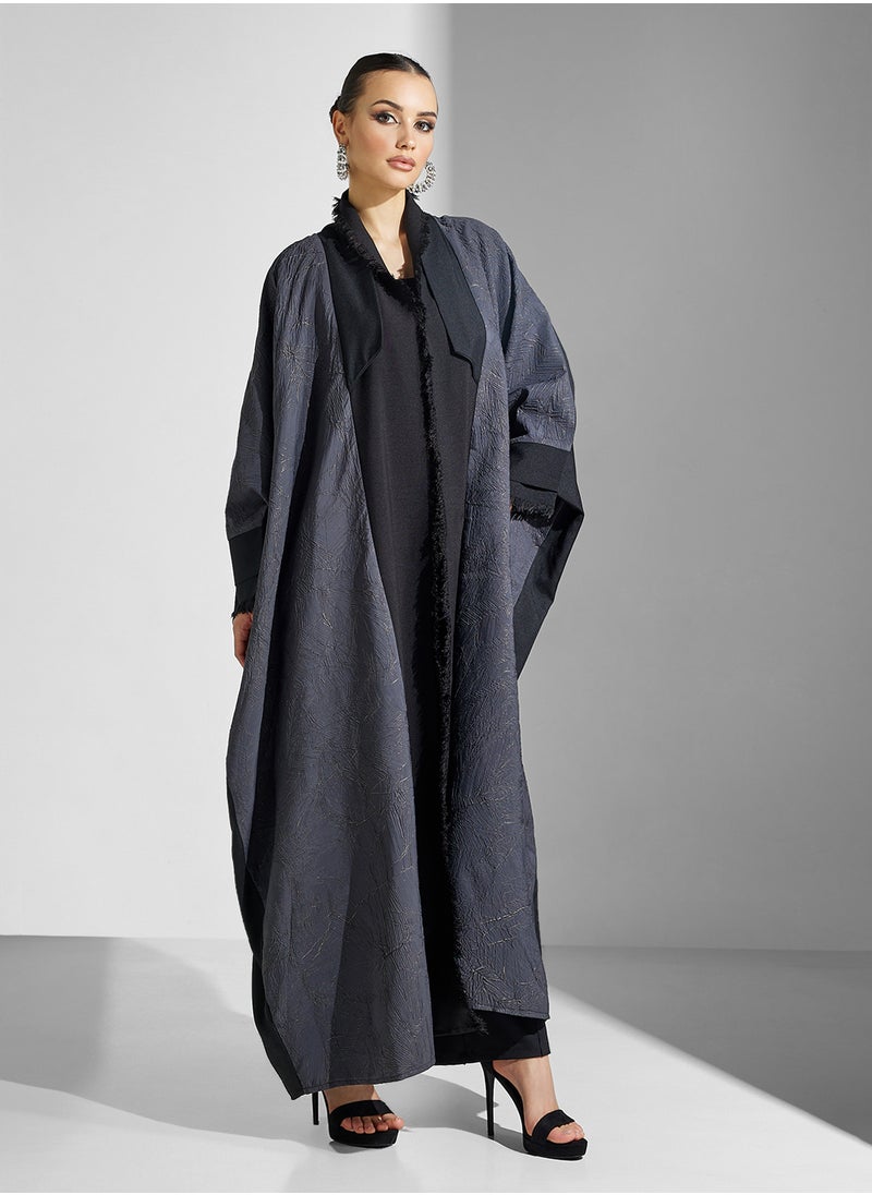hayas closet Open Front Cape Sleeve Abaya  - Image 1