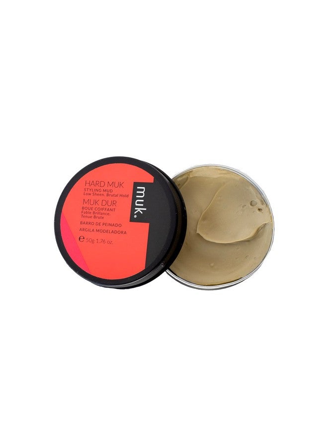 MUK. Muk Haircare Hard Muk Brutal Hold Styling Mud Hair Product Hair Mud For Men Brutal Hold Low Sheen Finish 1.7Oz - Image 3