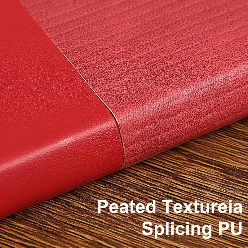 TSFPapier Lined Journal Notebook for Work College Ruled Note Book 5.79"x8.27" A5 PU Leather Daily Journaling 216 Pages for Women Men Writing Home School Supplies Business (Red) - Image 2