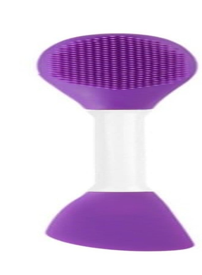 Gugzy Silicone Double-head Face Mask Brush, Facial Mask Applicator, Makeup Removel Scrubber, Lips Face Cleansing Exfoliating Brush And Body Butter Applicator (Purple) - Image 1