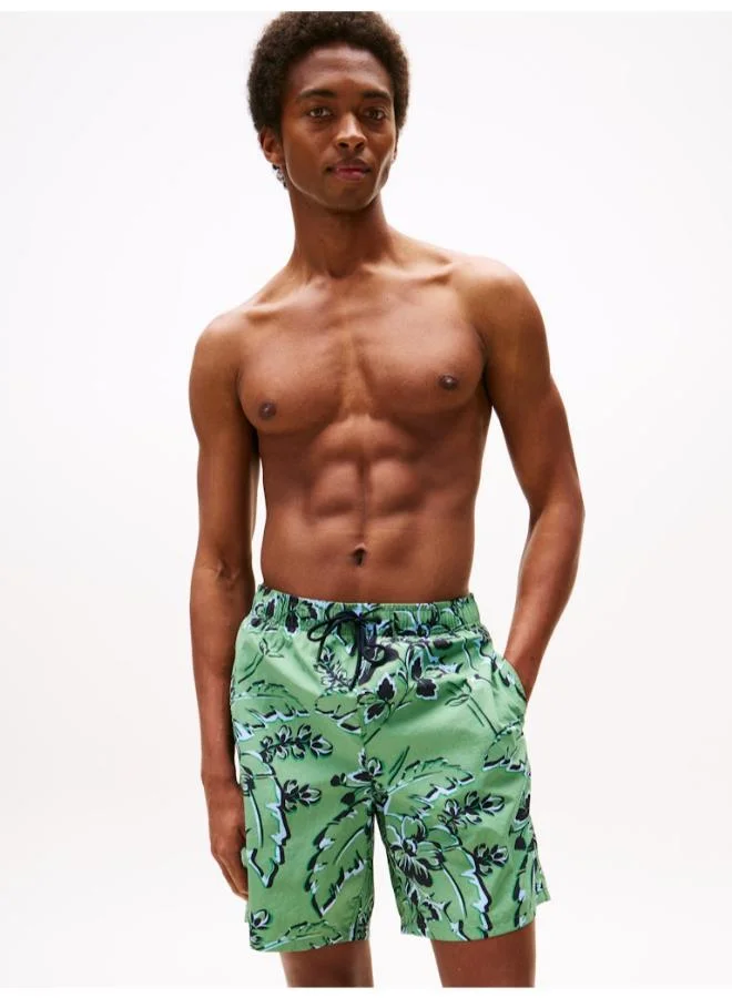 TOMMY HILFIGER  Essential Print Long Length Swim Shorts for Men | Best Price UAE