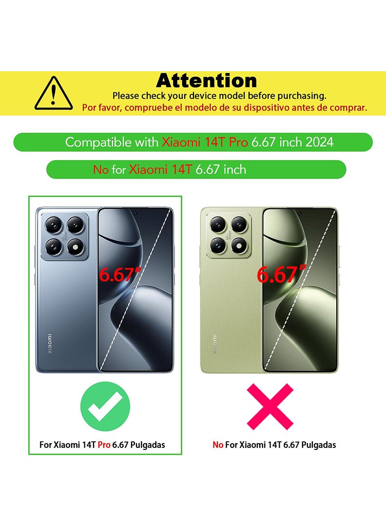 Theodor Xiaomi 14T Pro Clear Case, Shock-Absorption TPU Cell Phone Cover with Reinforced Corners, Soft Flexible & Crystal Clear Protective Bumper Case - Image 2
