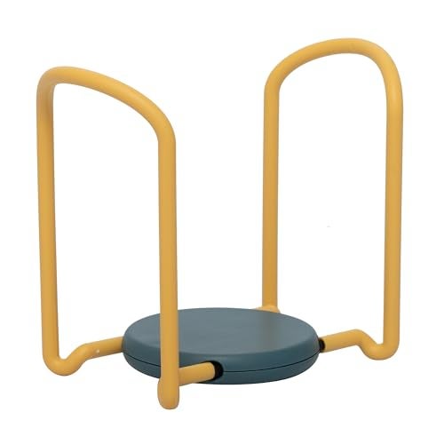 NILKANTH Bowl & Plate Holder | Plastic Dish Drying Rack | Kitchen Organizer with Non-Slip Design | Space-Saving Storage Stand for Tableware, Cutlery & Dish Draining (Yellow), (11.6 x 15.2 x 9.6 cm) - Image 3