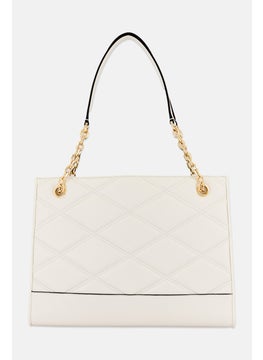 Michael Kors Women Brand Logo Tote Bag 30 H x 39 L x 13 W cm, White  - Image 3